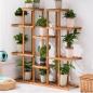 Preview: Großhandel B2B Massivholz Regal mehrstufig Blumenständer Blumentopfständer 111*25*111cm